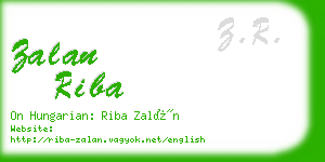 zalan riba business card